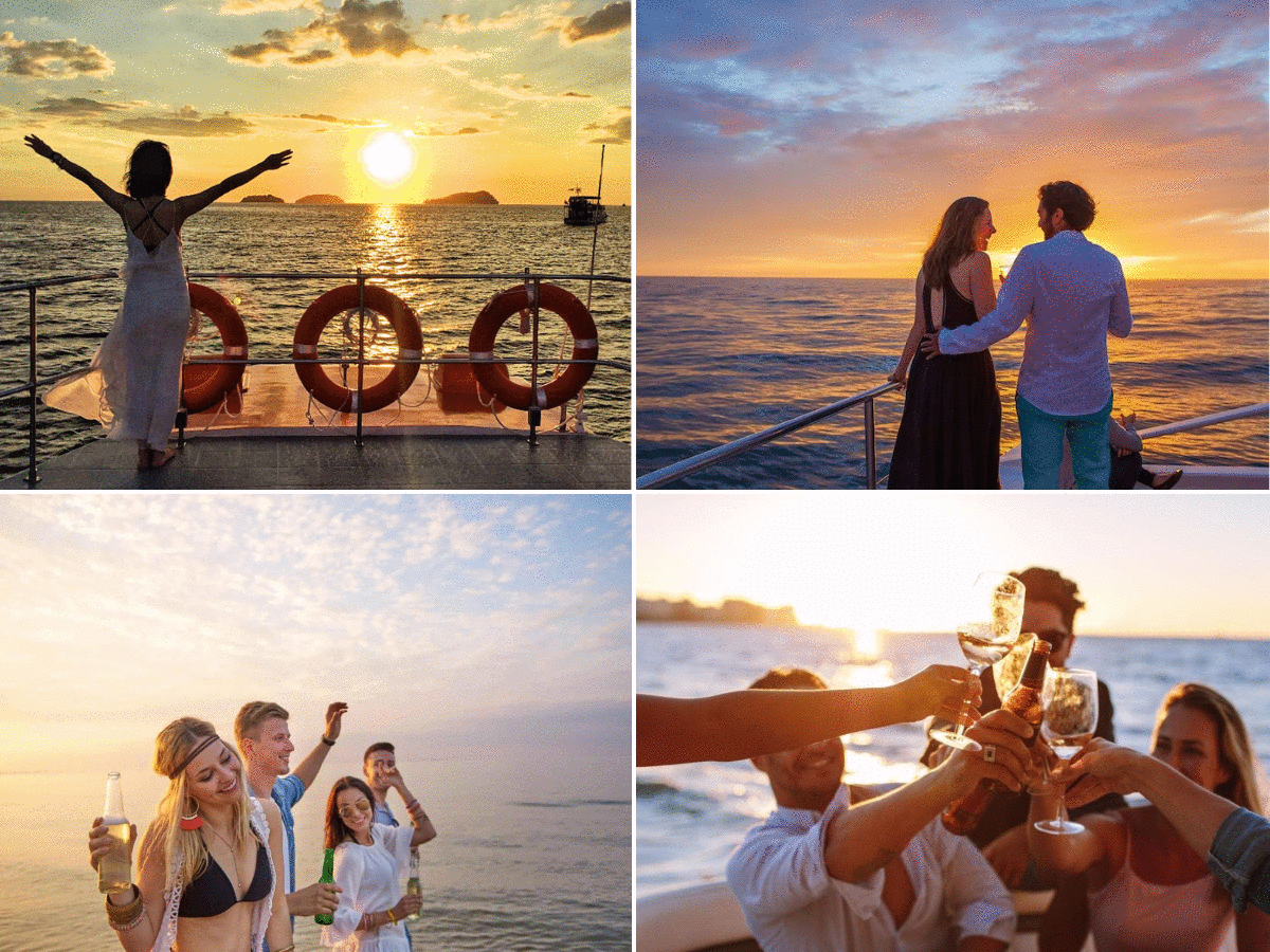 People enjoying sunset cruise 1